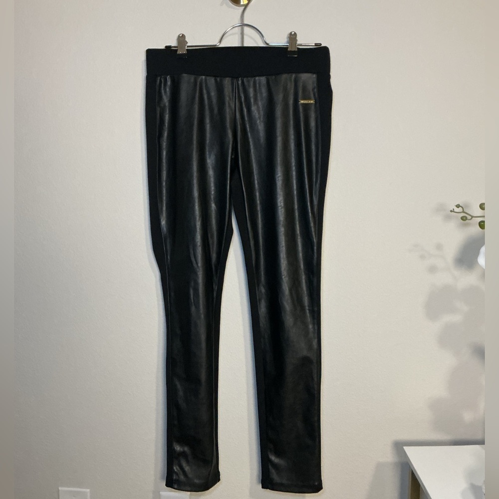 Black Faux Leather Leggings - Picture 2 of 8